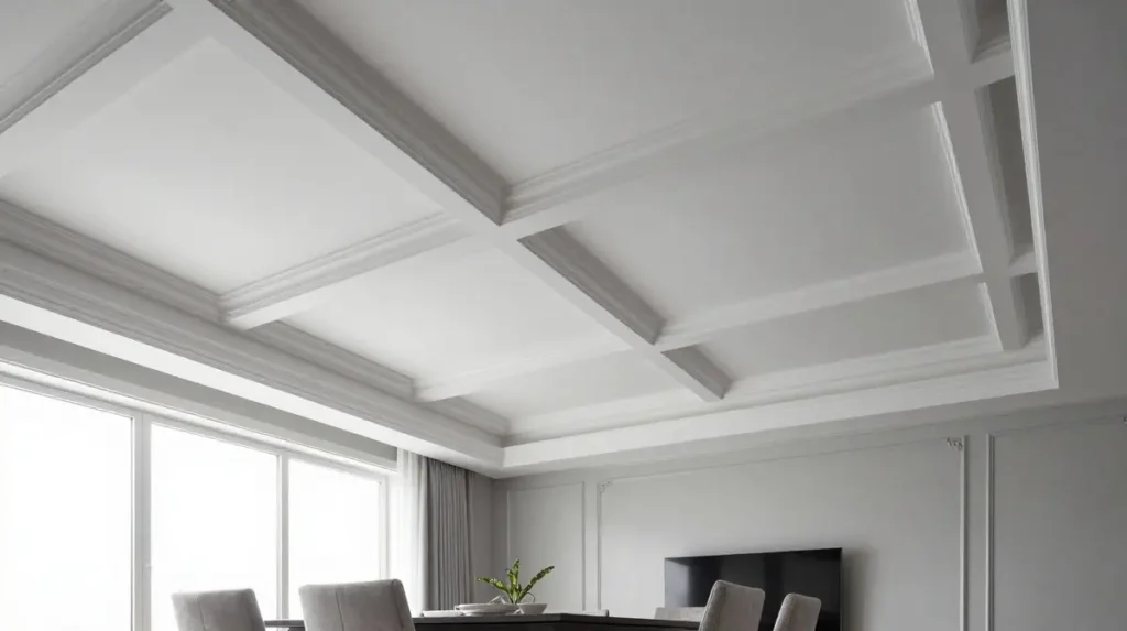 Coffered Ceiling for a Classic Yet Updated Look