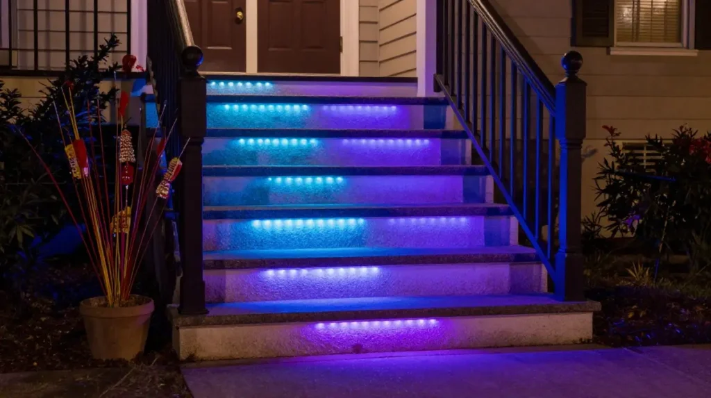 Color Changing Step Lights for Festive Occasions