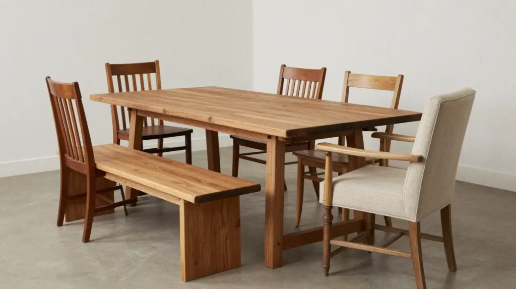 Consider Mixed Seating for a Collected Look