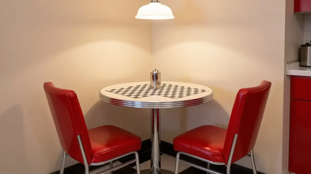Consider a Classic Diner Style Kitchen Corner