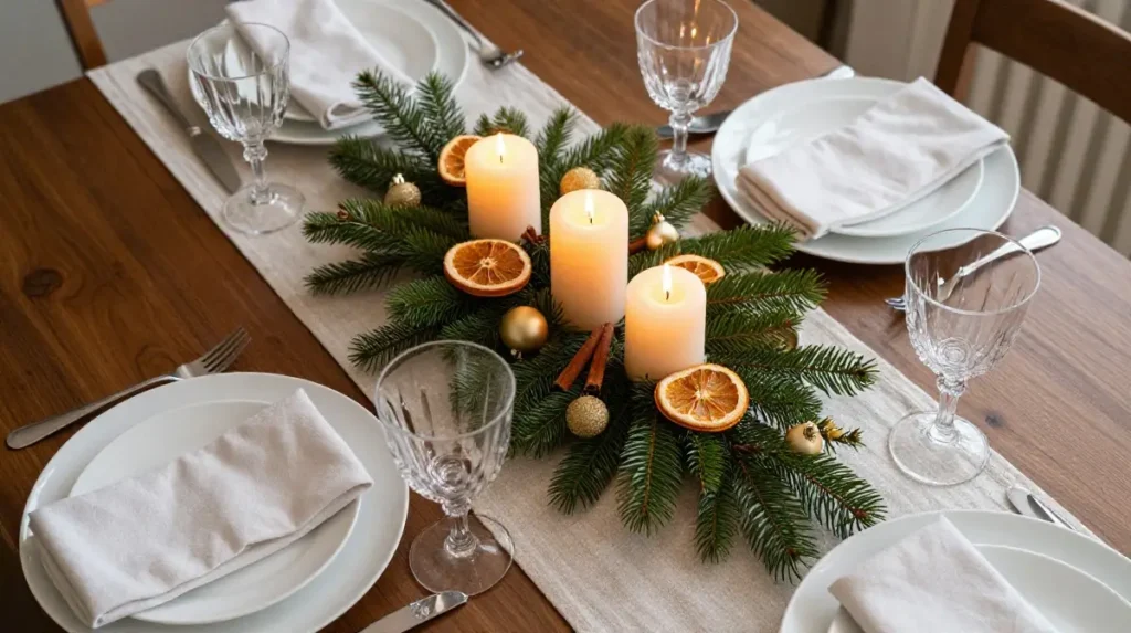 Create a Sophisticated Festive Centerpiece for the Dining Table