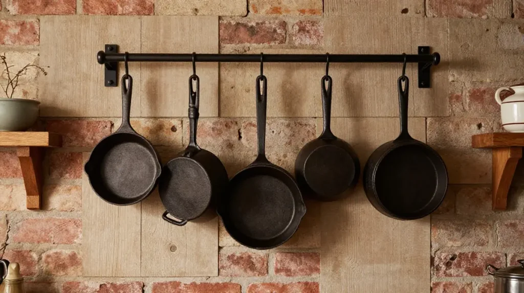 Display Cast Iron Cookware as Part of the Decor