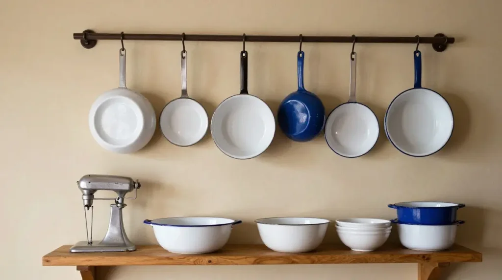 Display Vintage Kitchenware as Decoration
