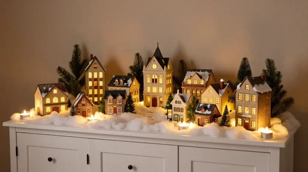 Display a Charming Christmas Village With Context