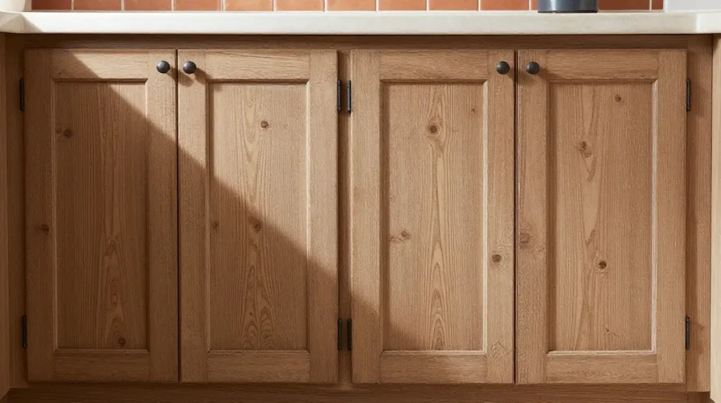 Distressed Wood Kitchen Cabinets