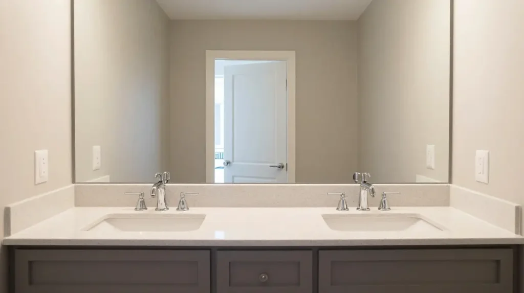 Double Sink Countertop for Shared Bathrooms