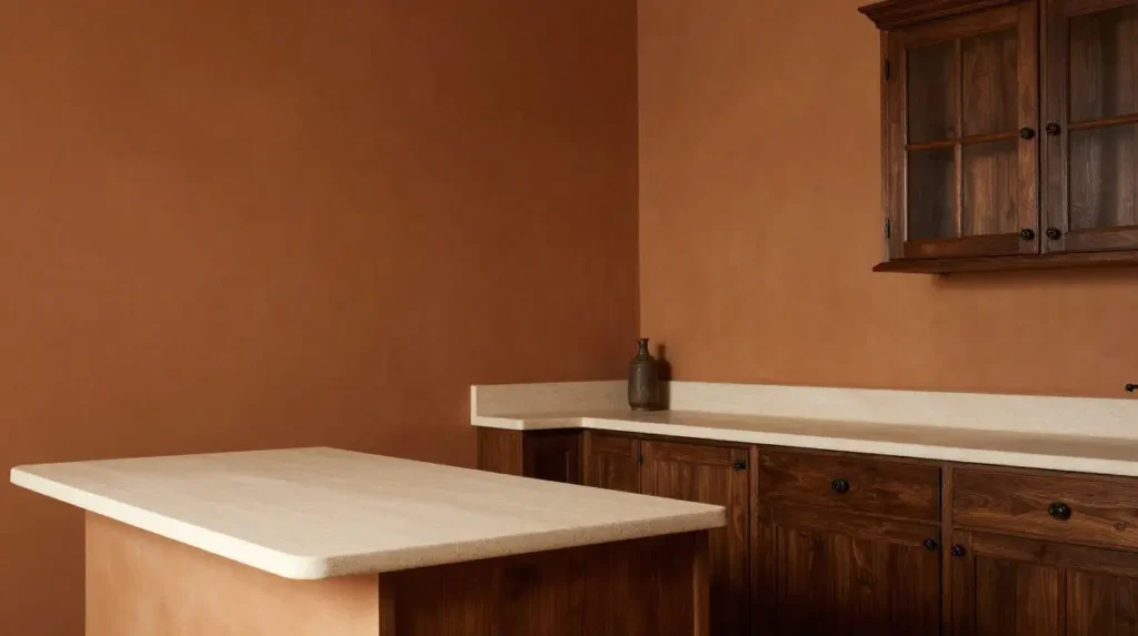 Earthy Ochre and Warm Neutral Wall Colors