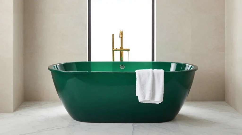 Emerald Green Freestanding Bath