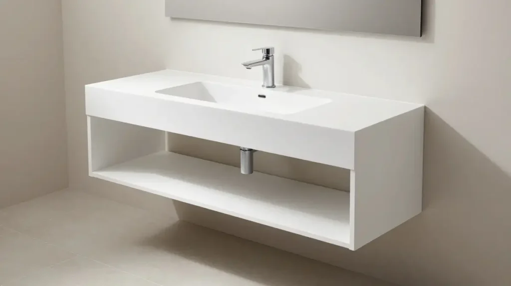 Floating Vanity Countertop for a Modern Feel