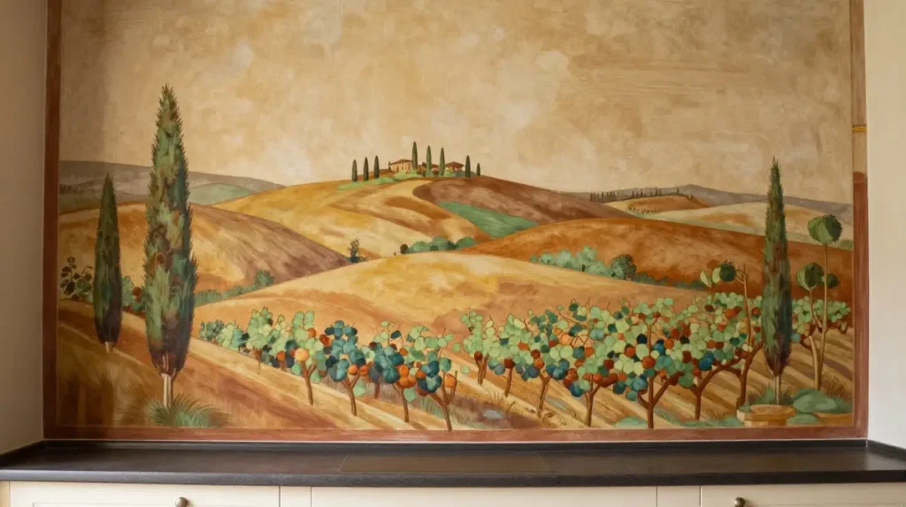 Fresco or Mural Wall Detail