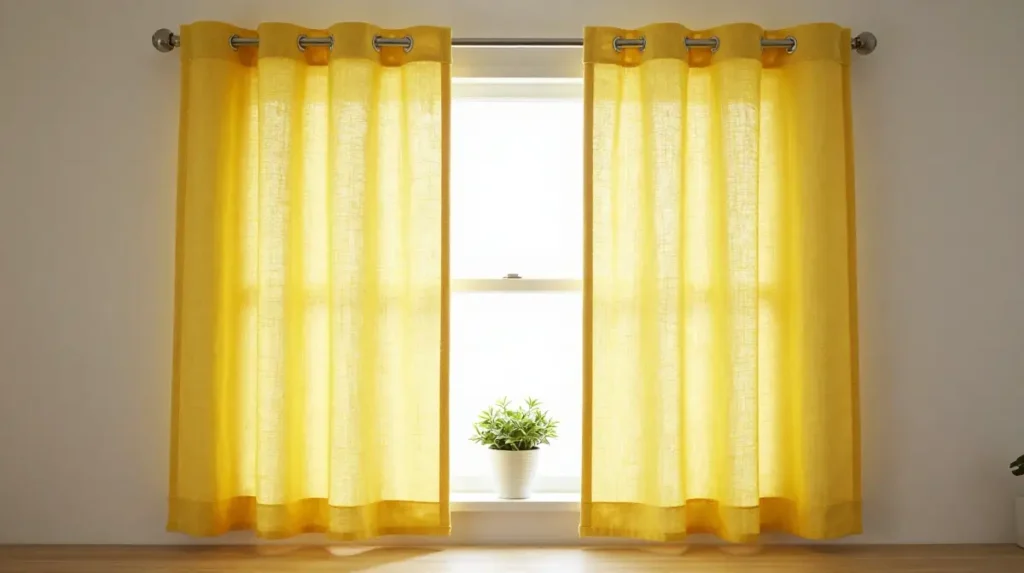 Hang Colorful Kitchen Curtains