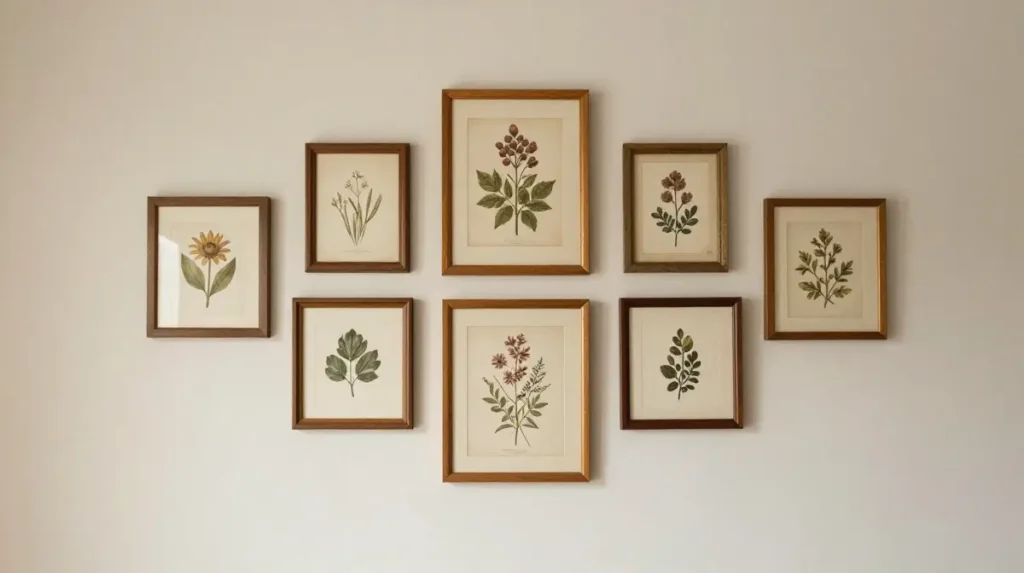 Hang Simple Vintage or Botanical Wall Art