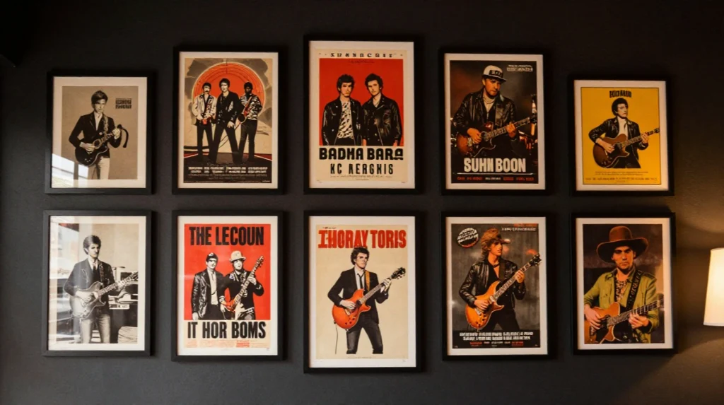 Hang Vintage Band Posters and Retro Band Merchandise