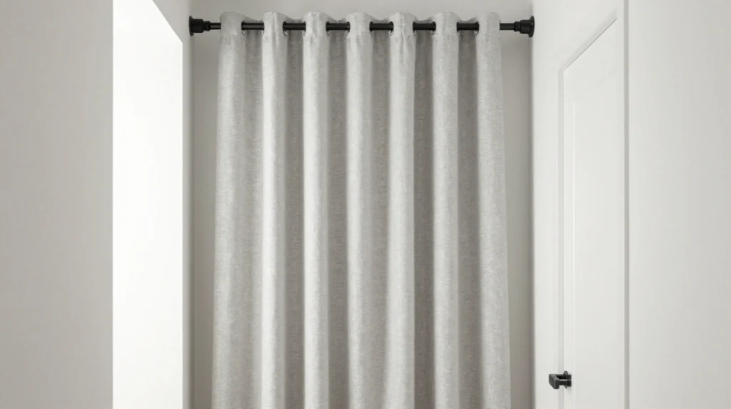 Hang a Curtain Instead of a Door