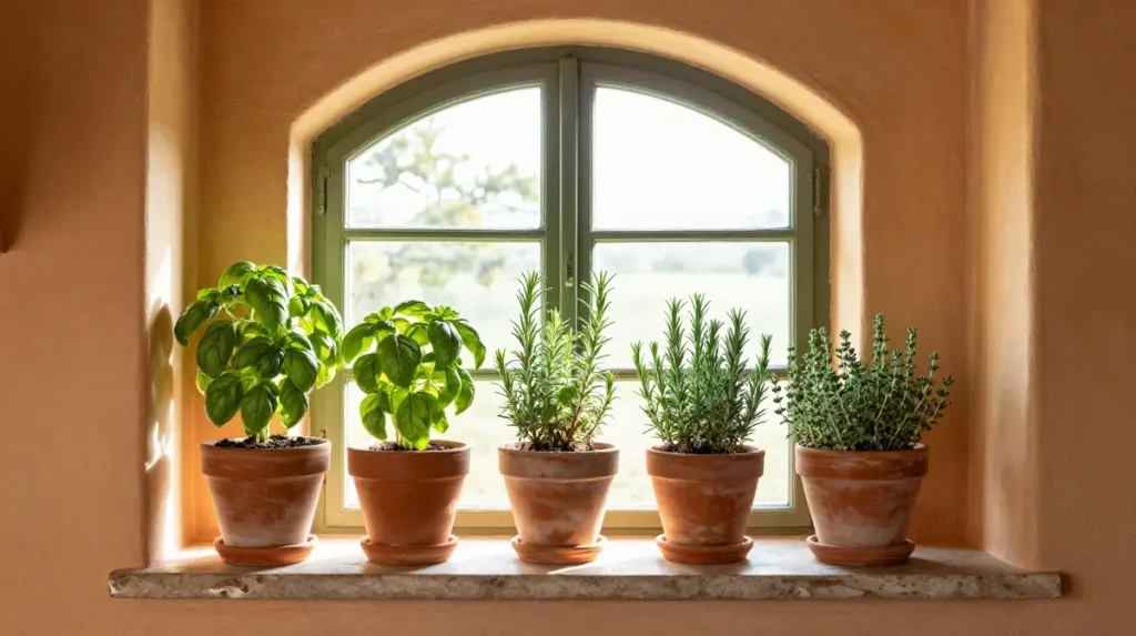 Herb Garden Inside the Kitchen