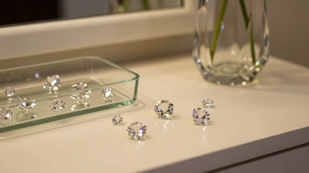 Incorporate Sparkly or Reflective Decor Accents