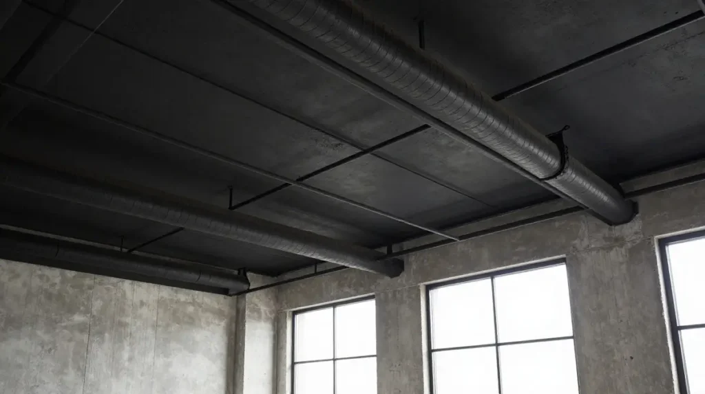Industrial Ceiling Design for Raw Character