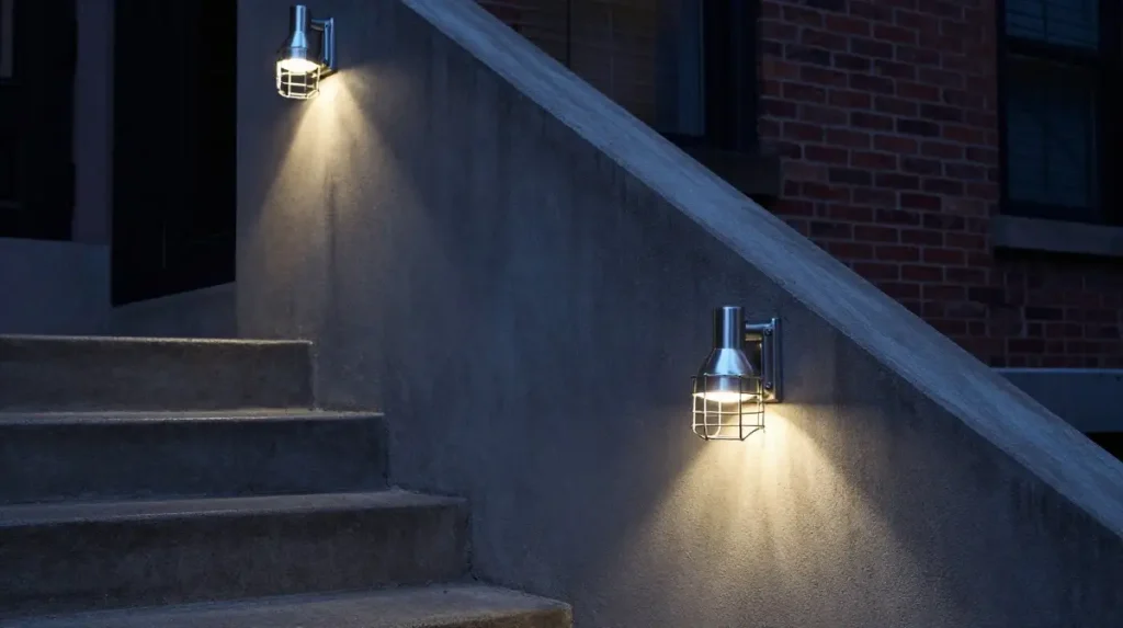 Industrial Style Cage Lights for Urban Exteriors