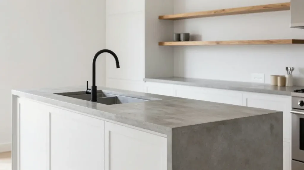 Install Concrete Countertops for an Industrial Base