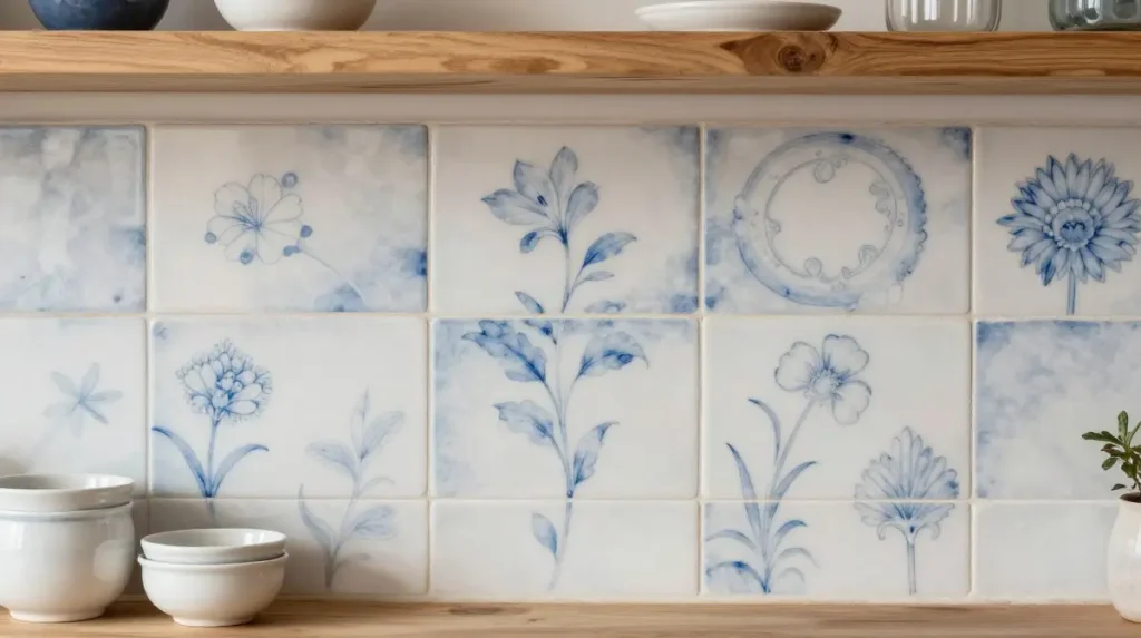 Install Hand-Painted or Patterned Tiles