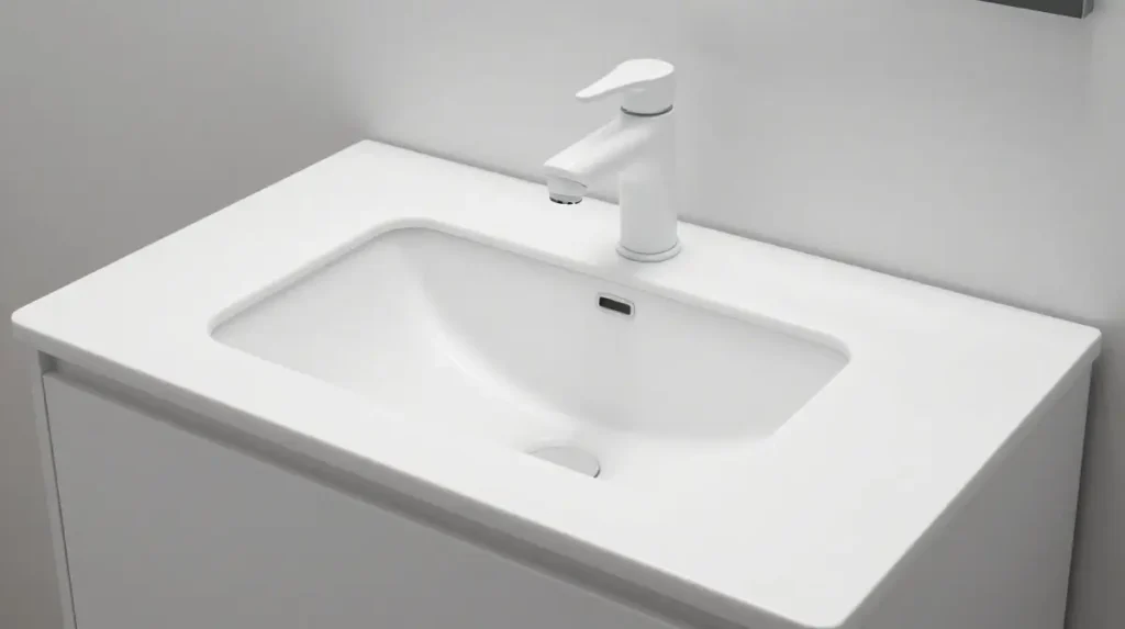 Integrated Sink Countertop for a Clean Look