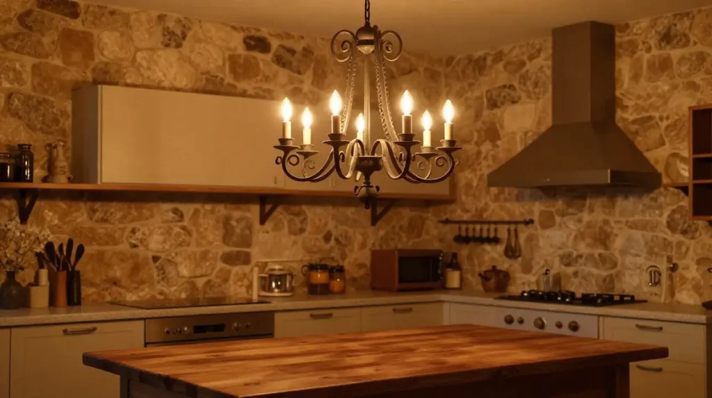 Iron Chandelier or Pendant Lighting