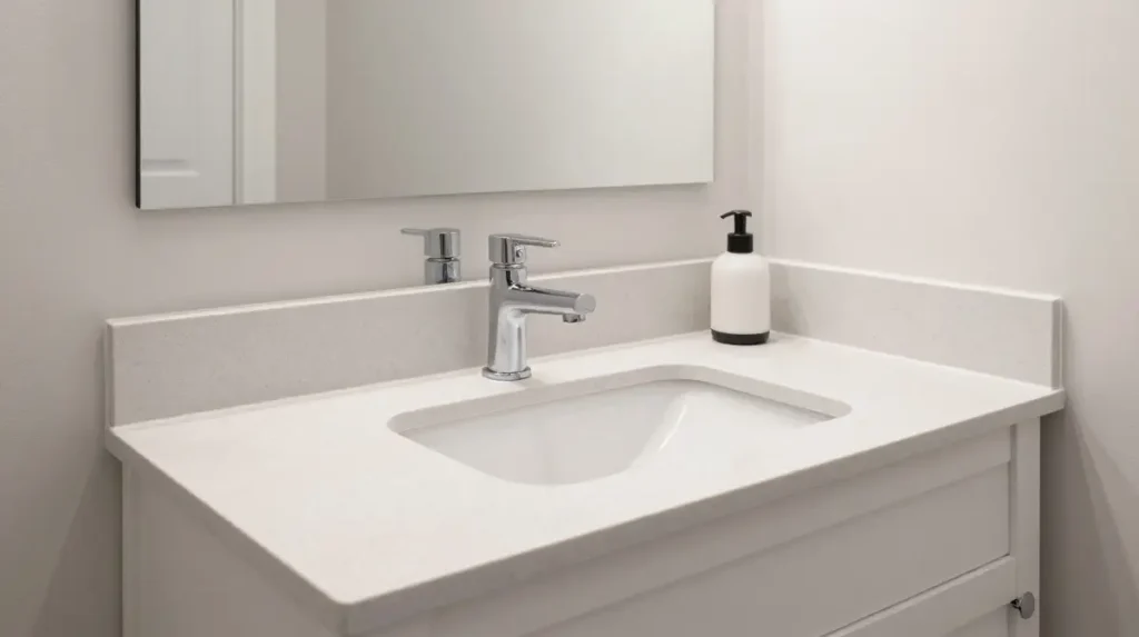 Laminate Bathroom Counter for Budget Renovations