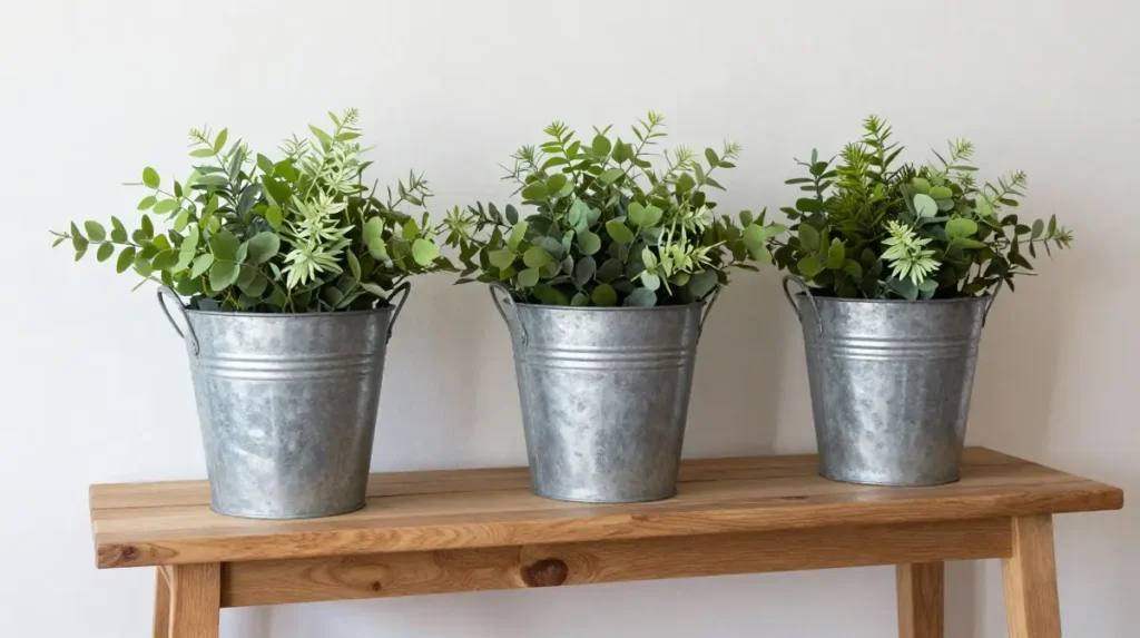 Layer In Galvanized Metal Decor
