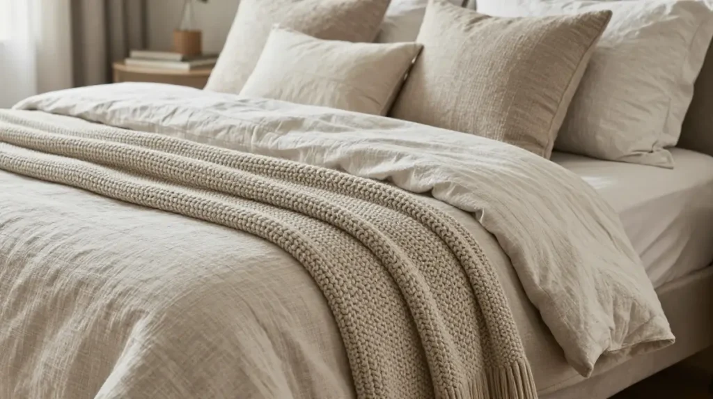Layer Your Bedding for Real Texture