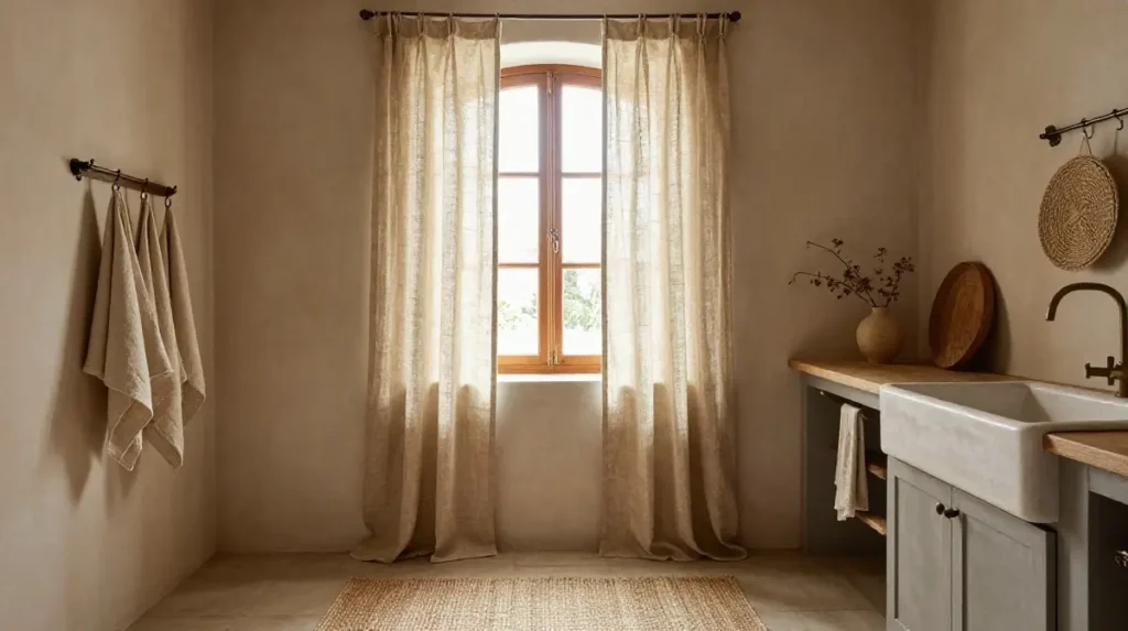 Linen and Natural Textile Accents