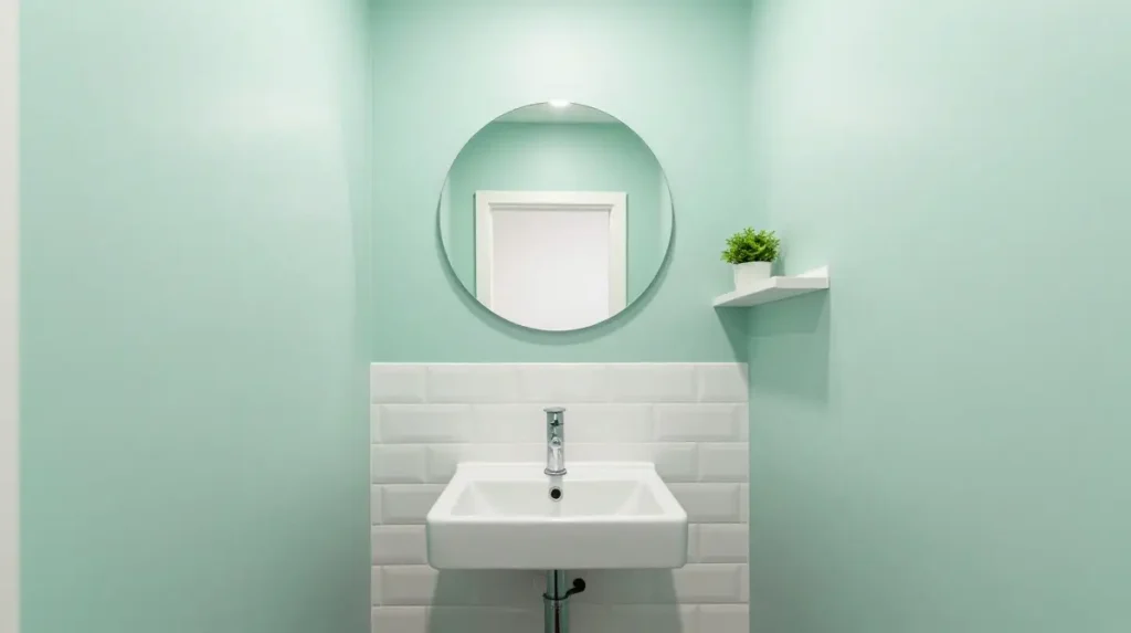 Mint Green Bathroom for Small Spaces