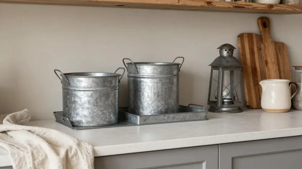 Mix Galvanized Metal Accents for an Authentic Touch
