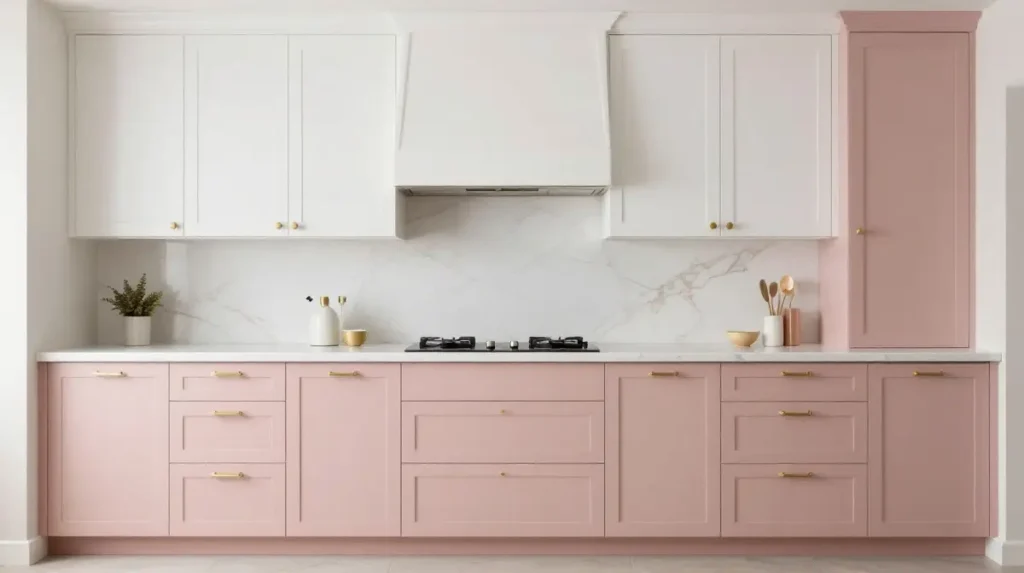 Muted Pink or Blush Lowers With White Uppers