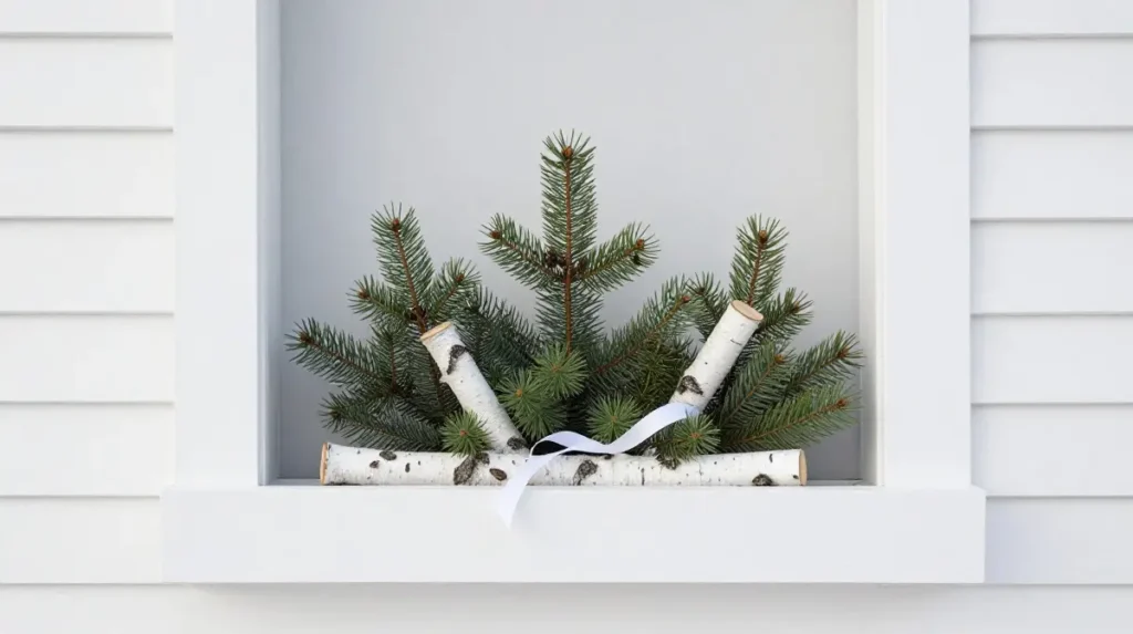 Nordic Minimalist Spruce and Birch Arrangement