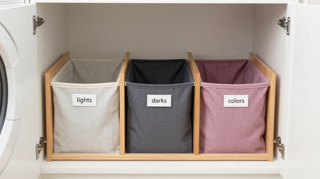 Organize Dirty Laundry With a Built-In Hamper System