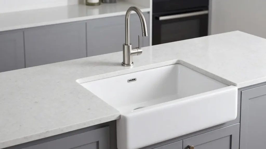 Pairing with quartz or granite countertops