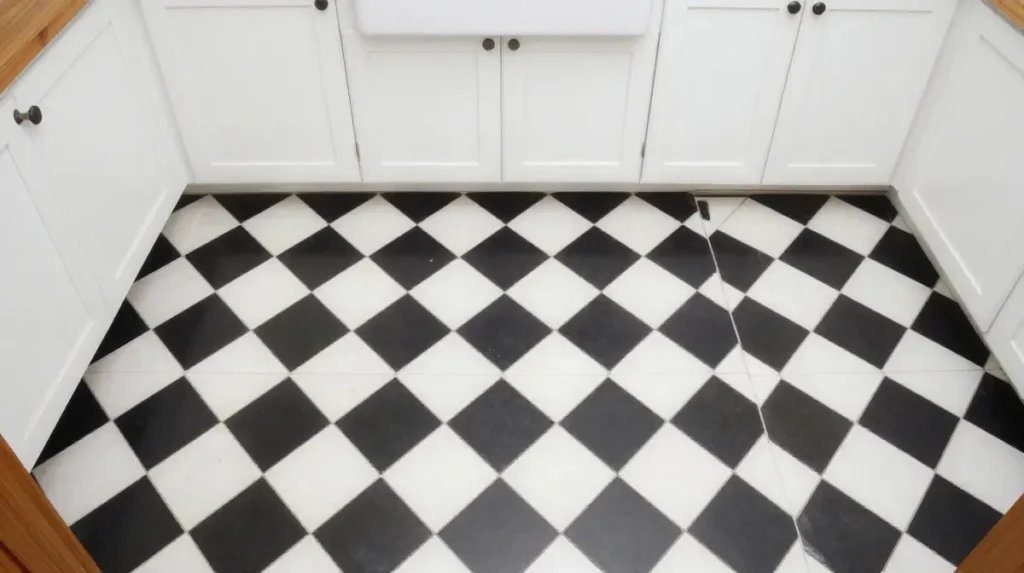 Patterned Tile Flooring for Visual Interest