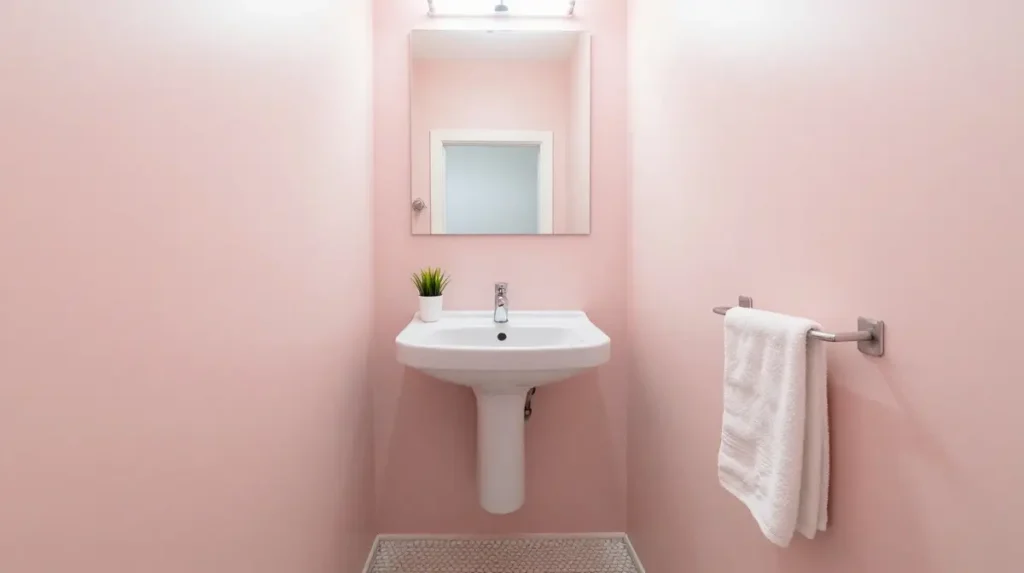 Pink Bathroom for Small Spaces