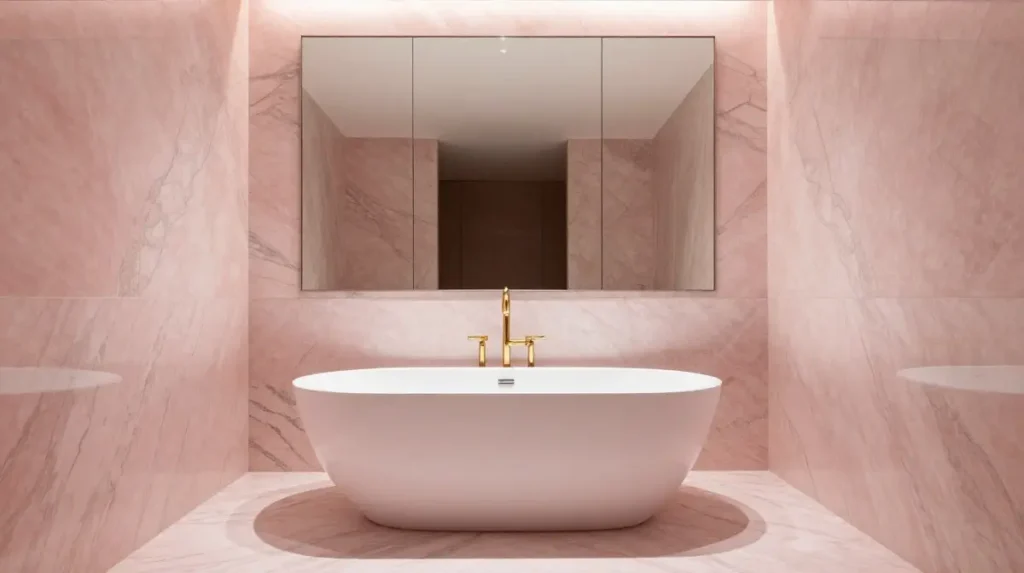 Pink Marble Bathroom for a Luxury Feel