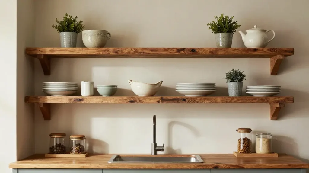 Rustic Kitchen Shelving Ideas for Function and Style