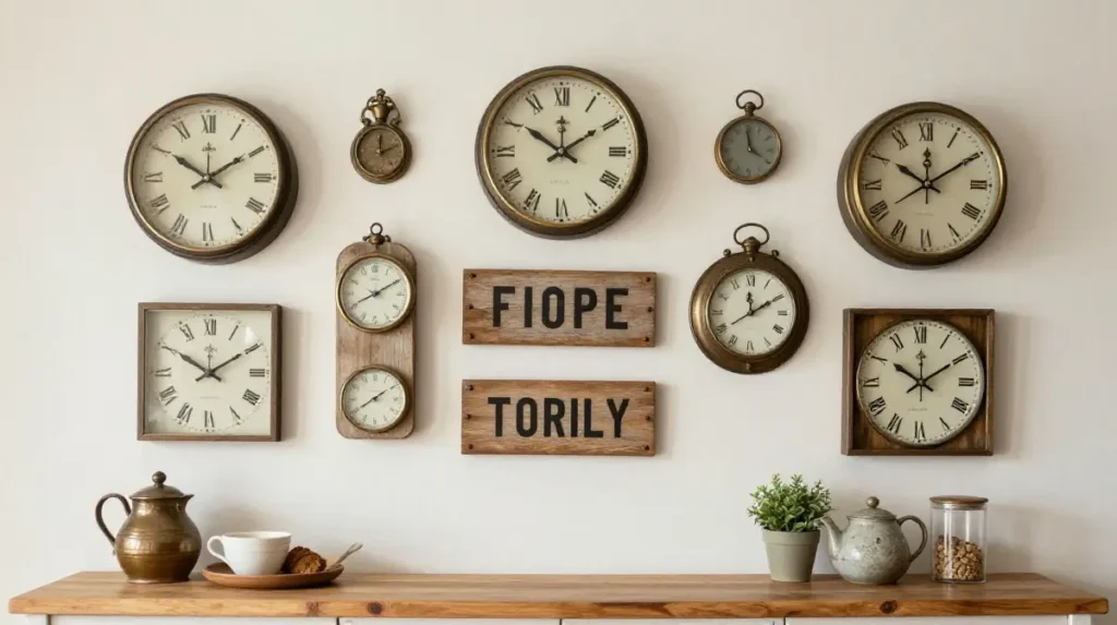 Rustic Wall Decor with Vintage Details