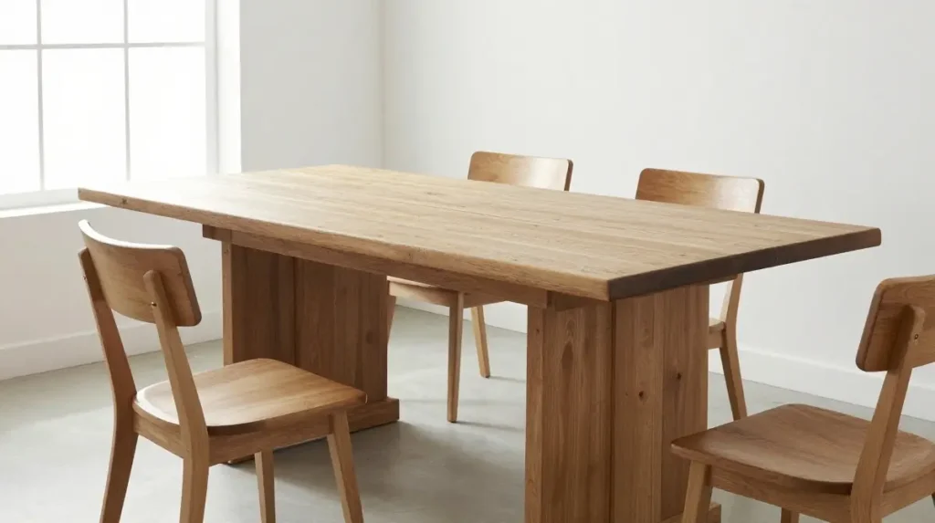 Start With a Farmhouse Dining Table That Anchors the Room