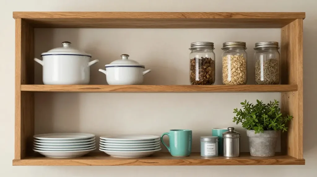 Style Open Shelving the Vintage Way