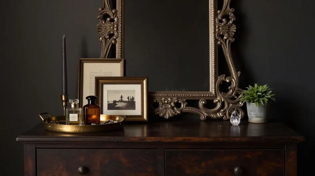 Style a Dark Bohemian Dresser