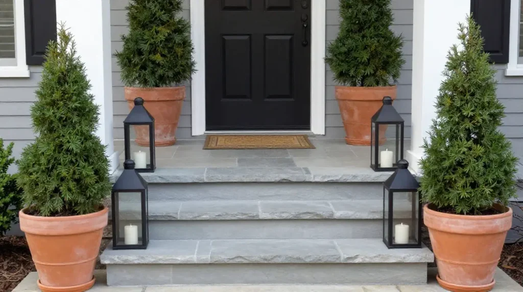 Styling Porch Steps for a Welcoming Entry