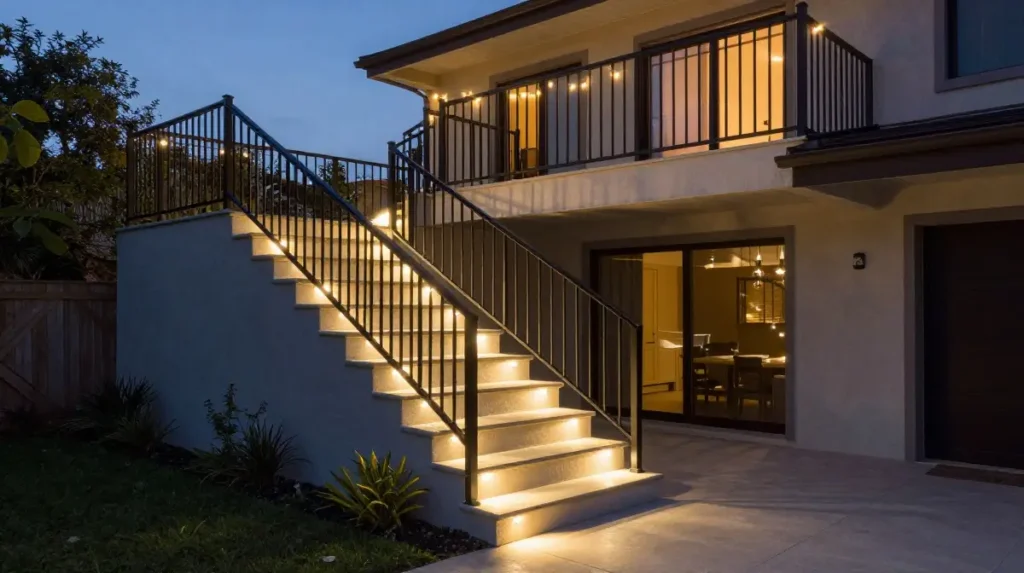 Terrace and Balcony Stair Lights for Upper Levels