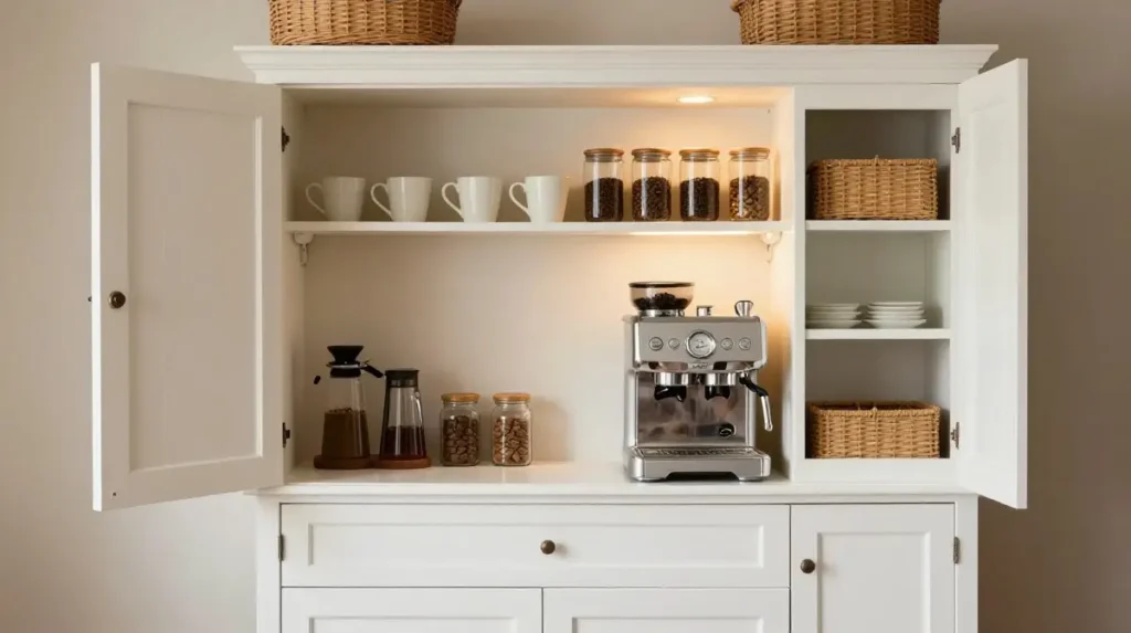 The Cabinet Conversion Coffee Bar