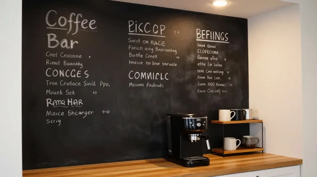 The Coffee Bar With Chalkboard Wall