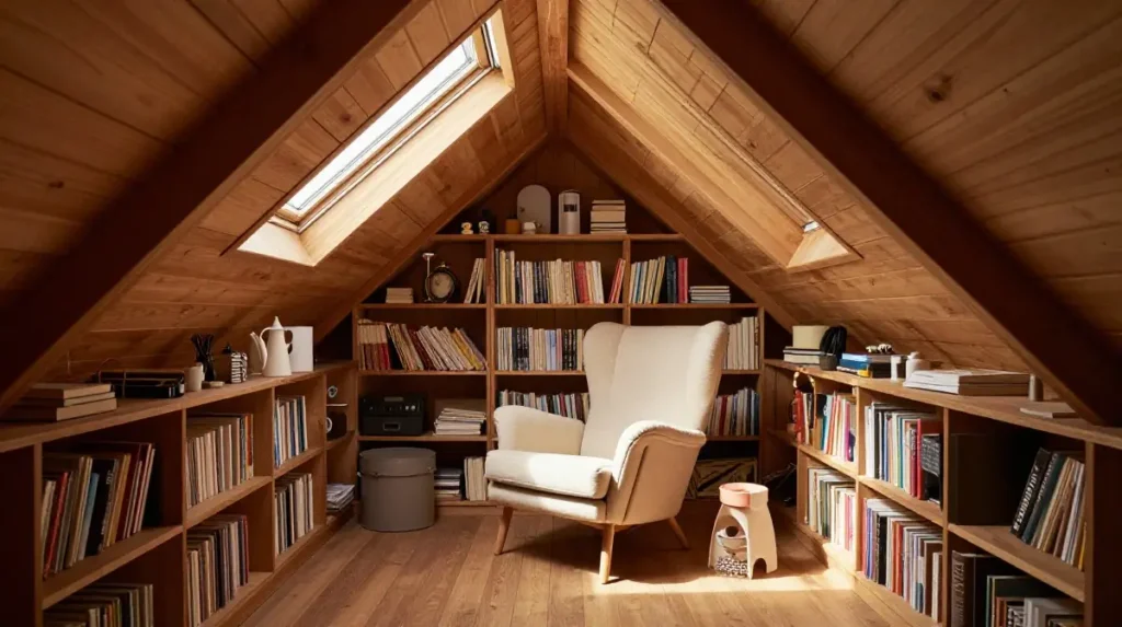 Transform an Attic into a Cozy Hobby Nook