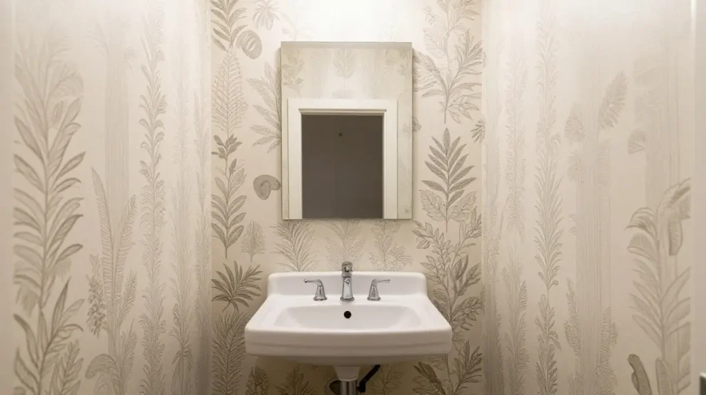Try Wallpaper for a Powder Room